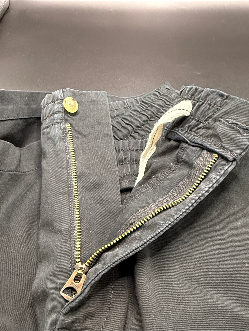 Men’s Polo Ralph Lauren Black Elastic Waist Polo Shorts with Zip Fly SZ XL - Picture 9 of 9